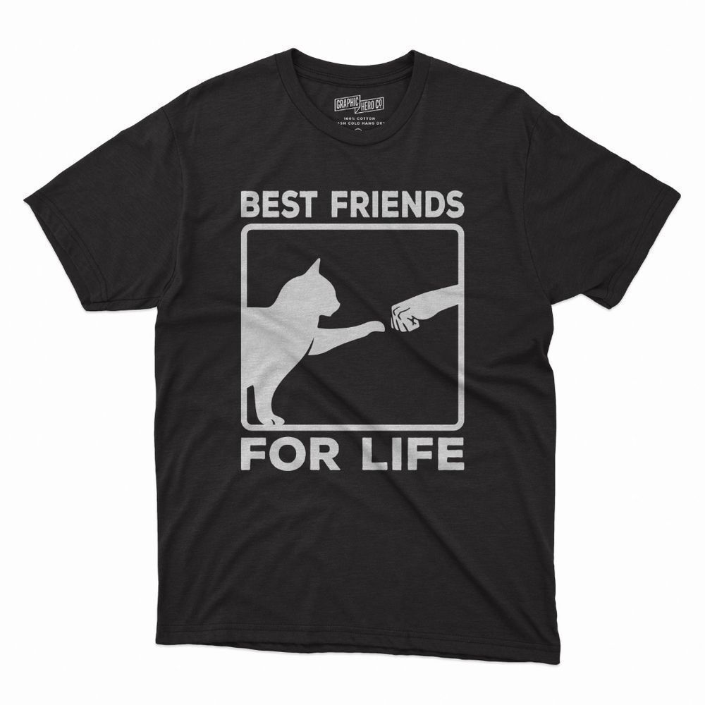 New Cat Lover Best Friend Short Sleeve Tshirt Fun Happy Gift Cotton Shirt